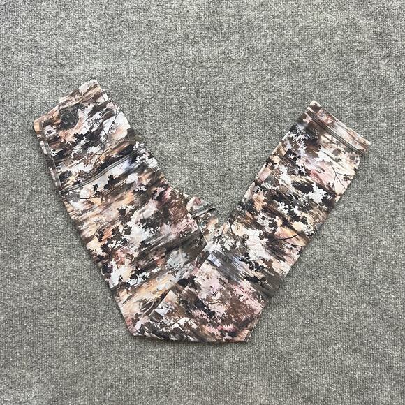 Lululemon Leggings Womens 4 Multicolor Camo High Rise Yoga Activewear Gym Pants - Picture 1 of 12
